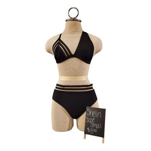 Shein Small Black and Mesh Bikini